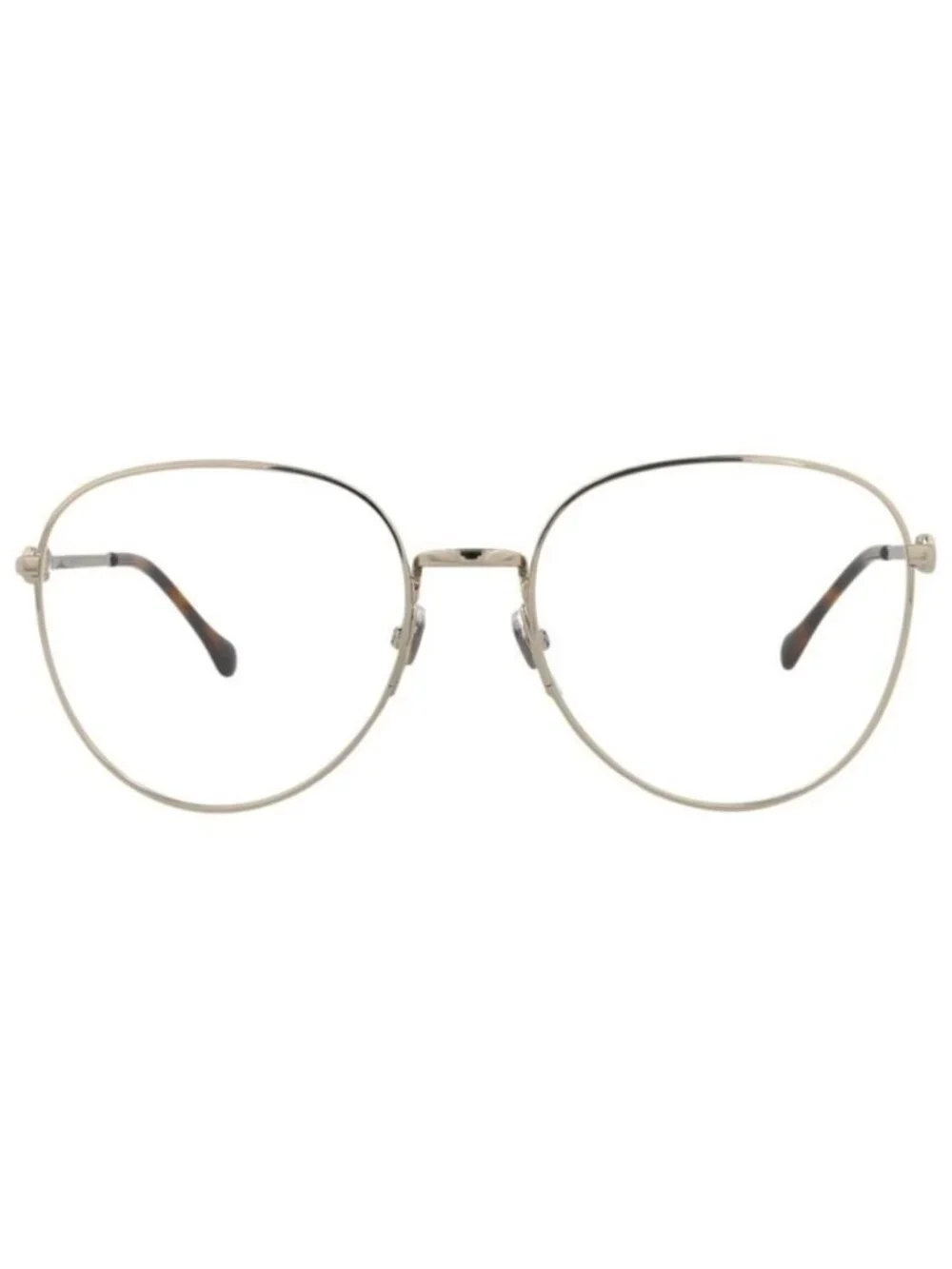 New Gucci Womens Cat Eye Gold Gold Transparent Fashion Designer Eyeglasses